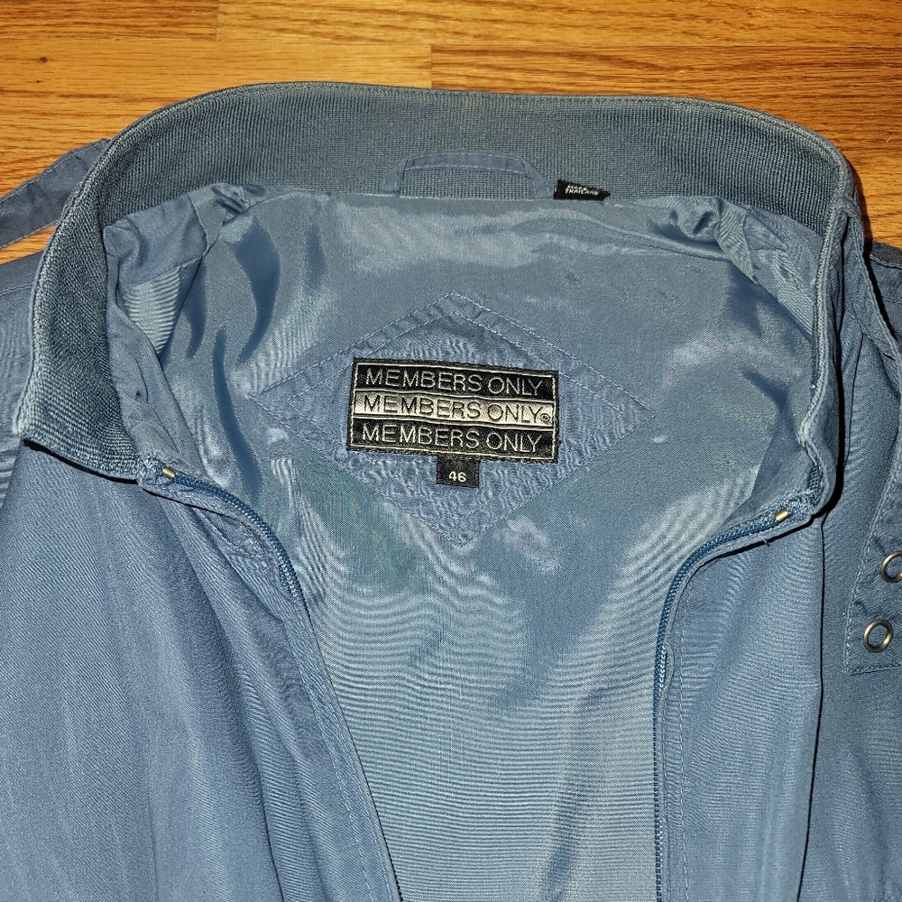 Blue Members Only Jacket